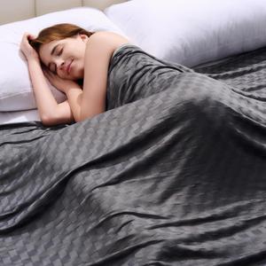 Topcee Cooling Blanket, Summer Cooling Blankets for Hot Sleepers, Arc-Chill Q-Max>0.5 Cool Fiber, Oeko-TEX 100% Certified, Soft, Breathable, Double-Side Bed Throw,Keep Cool for Adults Kids 60"x90" (Dark Grey-new)