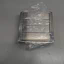 [Upgraded] AMI PARTS 4 Inch Stainless Steel Louvered Dryer Vent Cover Outside with Metal Mesh Screen and 4 Screws,7"x7" Metal Dryer Vent Cover for 4" Vent Duct Opening