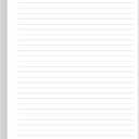 Unpunched Lined Refill Paper - A5 Loose Leaf Paper for Ring Binder/Discbound Notebook Planner Inserts, 100 Sheets/200 Pages,100gsm Ruled White Pages, 5.8" x 8.25