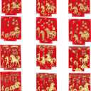 36 Pcs Chinese Red Envelope for 2026, New Year Horse Year Red Envelopes Chinese,Lunar New Year Envelopes for Good Luck Spring Festival Party