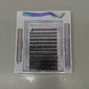 Pawotence Lash Clusters Kit Misha 1018mm Cluster Lashes Extension Kit 144pcs Eyelash Clusters Wet Look Wispy Lashes Cluster Eyelash Extensions with Waterproof Lash Bond and Seal, Remover, Applicator