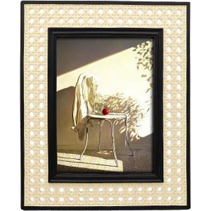 5x7 Vintage Picture Frame, Antique Ornate Photo Frame for Wall Hanging or Tabletop Display, Retro Home Decor, Photo Gallery Art, Light Beige