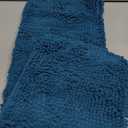 OLANLY Bathroom Rugs 30x20, Extra Soft Absorbent Chenille Bath Rugs, Rubber Backing Quick Dry, Machine Washable Bath Mats for Bathroom Floor, Tub and Shower, Home Decor Accessories, Peacock Blue