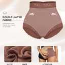 FeelinGirl Shapewear for Women Tummy Control Mid-Waist Body Shaper Faja Shorts Lace Under No Padding Shorts (Beige, M)