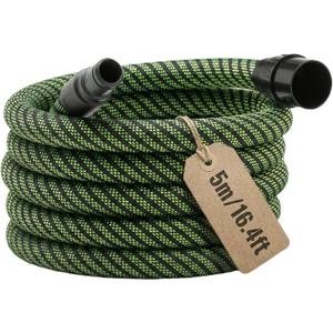Dust Extractor Hose D27/32 x 5M (16.4 Ft), Compatible with Festool CT 15/25/26/36/48, CT MINI/MIDI Dust Extractors (2019+), Heavy-Duty Vacuum Hose with Reinforced Woven Sleeve, Green