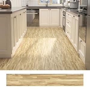 Decotalk 36 Pack 52 Sq.Ft Wood Floor Tiles Peel and Stick Vinyl Wood Flooring Planks, Bathroom Floor Tile Peel and Stick Waterproof, Wooden Look Tile Laminate Flooring Adhesive