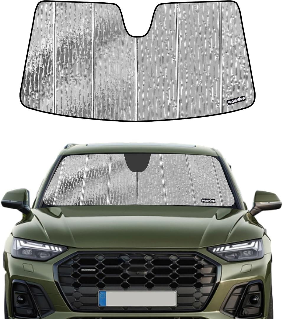 Pigenius Windshield Sunshade for Audi Q5/SQ5 2018-2025, Q5 Sportback/SQ5 Sportback 2021-2025, Q5 PHEV 2020-2025 - AstraGuard