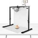 NEEWER Overhead Camera Mount Rig for Top Down Shots, Heavy Duty Steel Tabletop Mount Stand Multi Device Platform for Flat Lay Photography Lighting Cooking Drawing Crafts, For Desks3.3'/1m Long, ST100