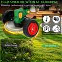 New 2026 Lightweight Cordless Weed Wacker & Electric Weed Eater, 21V 3-in-1 Brush Cutter, 2×4.0Ah Large Capacity Batteries for Garden & Lawn (Green)