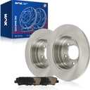 KAX Rear Brake Kit for Hyundai Sonata 2011-2015, Kia Optima 2013-2018, 11.18inch Brake Rotors Pads Kit, #31424+D1445 Rear Brakes