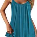 Ekouaer Nightgowns for Women Spaghetti Strap Sleepwear Sleeveless Sleep Dress with Pockets