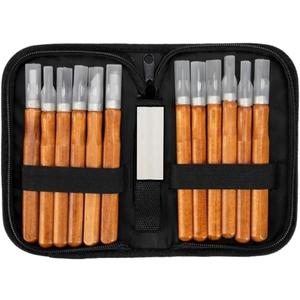 IFQIFQ 12pcs Wood Carving Chisels Wood Carving Tools Woodworking Engraving Knife Craft Knife Tool Set