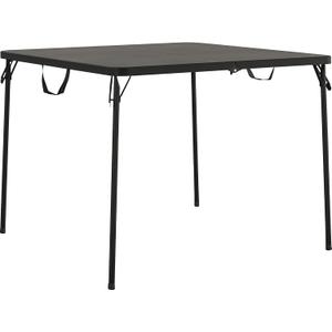 CoscoProducts COSCO XL 38.5" Fold-in-Half Card Table w/Handle, Black, Indoor & Outdoor, Wheelchair Accessible