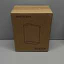 1.8 Gallons Small White Bathroom Trash Can with Lid, Slim Bathroom Garbage Bin, Removable Liner Bucket, Dog Proof Trash Can with Pop-Up Lid for Bedroom,Toilet