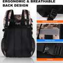 Insulated Cooler Backpack, 35 Can / 25L Large Camping Backpack for Outdoor, Beach, Picnic - Soft Lightweight Leakproof Cooler Backpack for Women and Men (Camo Brown, 25L)