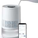 BLUEAIR Premium Smart Humidifier for Large Rooms, Bedrooms, Better Sleep with Evaporative Invisible Mist Tech, Auto Humidify, Easy Top Fill, Smart Control with App, Touchscreen, 3.5L Tank for 48 hours