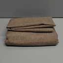 Softalker Linen Textured Rectangle Tablecloth, Waterproof Wipeable Farmhouse Burlap Table Cloth, Stain Resistant Wrinkle Free Table Covers for Kitchen Dining Holiday Party (60 x 84, Brown)