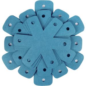 BYKITCHEN Pot Pan Protectors, Set of 12 and 4 Different Sizes, Larger & Thicker Cyan Pan Protector Pads, Pan Pot Separator Pads for Stacking and Protecting Your Cookware