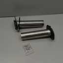 Hoffen 2Pcs Boat Stainless Steel Fishing Rod Holder Flush Mount 15/30/90 Degree with PVC Cap,Inner Tube and Gasket