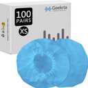 Geekria 100 Pairs Disposable Headphones Ear Cover for Small Call Center Headset Earcup, Stretchable Sanitary Ear Pads Cover, Hygienic Ear Cushion Protector (XS/Blue)