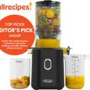 Omega Cold Press Juicer – Hands Free Juicer Machine for Vegetables and Fruits with Wide Mouth Hopper for Whole Recipe Juicing, Slow Masticating, Time Saving Series, Easy to Clean, 150-Watt Motor