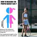 AMA SPORT Kids Tennis Racket for Junior Toddlers Starter Kit 17-25" Tennis Racquet for Girls and Boys with 420D Nylon Shoulder Strap Bag