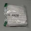 MooMee Bedding Pillowcases Striped Pack of 2 100% Washed Cotton Linen Like Textured Breathable Durable Soft Comfy (White Tannish Linen Grey Wide Stripes, Standard)