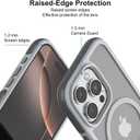 PULOKA for iPhone 16 Pro Max, Heavy Duty Shockproof Protection,Compatible with MagSafe Accessories,Drop Proof 16 Pro Max Cover (Gray)