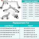 AULINK (OEM Part) LR090630 Coolant Water Pipe System Kit (Only Fit 3.0L) For 2010-2021 Land Rover LR4 Discovery Range Rover Sport Velar, For Jaguar XF XJ XE F-Type F-Pace LR092992 AJ813917 AJ813865