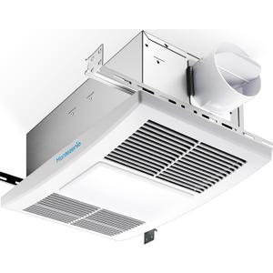 Upgrade Bathroom Exhaust Fan with Heater & Light 110 CFM 1.5 Sone