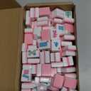 1.2American Mahjong Tile Set, 166 Mahjong Game Set with Pink Color (Tiles Only, No Racks and Other Accessories)
