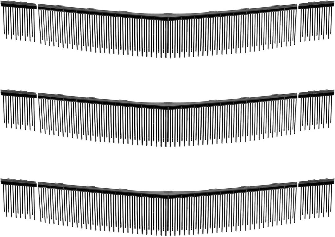 VEVOR 3 Packs Lawn Sweeper Brush Replacement, Compatible with VEVOR 30 in Lawn & Leaf Collector Sweepers, Yard Sweeper Brush Paddle with Durable V-Shaped Bristles for Easy Grass Leaf Cleanup