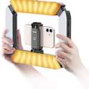 Smartphone Video Rig ULANZI U200 Camera Video Rig Phone Video Stabilizer LED Ring Light Selfie Light for Smartphone, Action Camera, YouTube, Vlogging, Filmmaking, Makeup