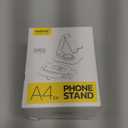 Nulaxy 1-Pack 360 Rotating Phone Stand, Fully Adjustable Foldable Phone Holder, Aluminum Desktop Cradle with Anti-Slip Base, Office Accessories Dock for All Phones with Thick Case, Black