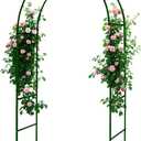 100% Metal Garden Arch Trellis for Climbing Plants Outdoor, Assemble Freely 2 Sizes,Pumpkin Archway Outdoor Garden Arbors and Arches for Wedding Party Decoration