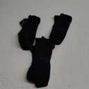 Hylaea No Show Running Athletic Anti-Blister Wicking Coolmax Socks, Seamless Anti-odor (Large, 3 Pairs Black)
