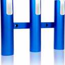 Aluminium Fishing Rod Holders for Boat, Wall-Mounted Fishing Pole Roof Rod Rack,Surf Fishing Rod Holder for Truck, Boats & Yacht (3 Tubes Blue)