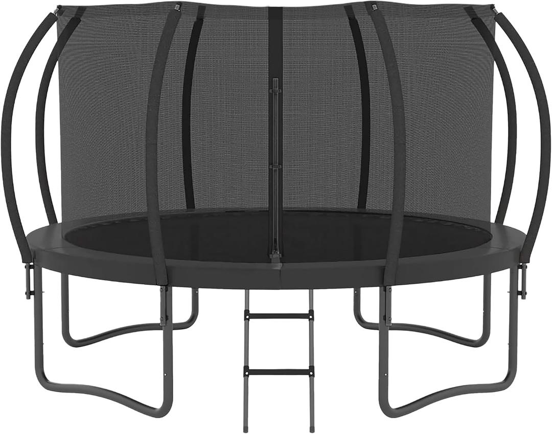 ALTLER Trampoline 12FT 14FT Enclosure Net Outdoor Jump for Kids and Adults Round ASTM Approved 400/450LBS Weight Capacity
