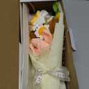 Crochet Flower Bouquet, Crochet Flowers Handmade Yellow Roses Sunflowers Bouquet, Romantic Gift for Her, Wedding, Anniversary, Birthday Gift for Women Wife Lover Friends (Sunflower)