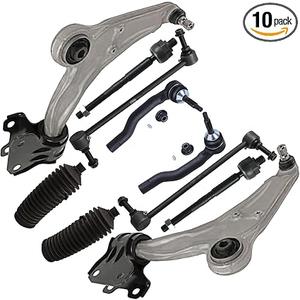 Detroit Axle - 10pc Front End Suspension Kit for 2015-2021 Ford Edge
2016-2018 Lincoln MKX, 2 Lower Control Arms with Ball Joint 2 Sway Bar Links 4 Inner Outer Tie Rods 2 Boots Replacement
