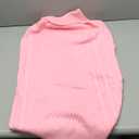 HUMLANJ Large Dog Sweater, Thermal Knitted Dog Sweater for Cold Weather, Turtleneck Long Sleeve Cable Knitwear, Large Solid Pullover Pet Sweater for Medium Large Dogs 2XL Pink