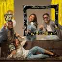 KatchOn, New Years Photo Booth Props Frame Set - 30 Inch- Pack of 38 | New Years Eve Photo Booth Props for Happy New Years Decorations 2026 | Gold Foil Fringe Curtains for NYE Decorations 2026