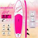 SUPEIMCO 10'6" Inflatable Stand Up Paddle Board - Upgraded Hot Melt Tech, Anti-Slip EVA Deck, Full Accessories for All Skill Levels (Adults & Youth)