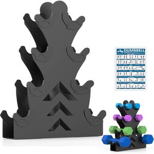 Dumbbell Storage Rack Weight Organizer Rack Only for Home Gym Weight Rack No need Assembly (4-Tier)