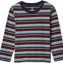 GAP Baby Boys Longsleeve Stripe Tee Tapestry Navy 6-12M