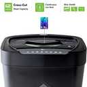 Aurora 12 Sheet Crosscut Paper and Credit Card Shredder with 5.2 gal Wastebasket
