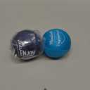 Candescent Stress Balls - Hand Therapy Relief for Anxiety, Fidget, Tension, Exercise Strengthener - Motivational Toys for Adults & Kids - Set of 2 (Crystal Blue, Ocean Blue)