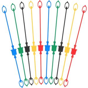 Tondiamo 10sets Hydraulic Dust Caps & Plugs Set, Quick Coupler Cover Hydraulic Hose Male Dust Cap and Female Plug Cover Compatible with 1/2" Flat Face Couplings(Red,Blue,Black,Yellow,Green)