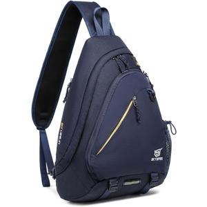SKYSPER Sling Laptop Bag (Up to 13 Inch) - 18L Crossbody Sling Backpack Travel Shoulder Bag Hiking Daypack for Men Women(Navy blue)