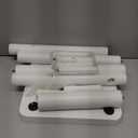 Small Stool Wooden Step Stool Footstool Solid Wood 8 inch for Kids Adults Plant Stand Fishing Stool (White)